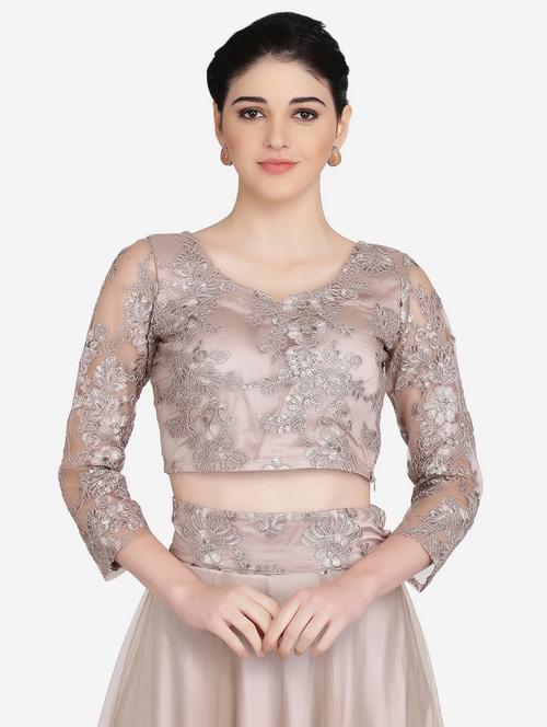 tonal embroidered blouse - 16957816 - Standard Image - 1