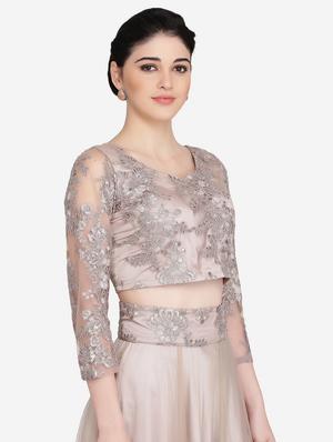 tonal embroidered blouse - 16957816 - Standard Image - 2