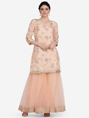 solid pastel net sharara - 16957821 - Standard Image - 4