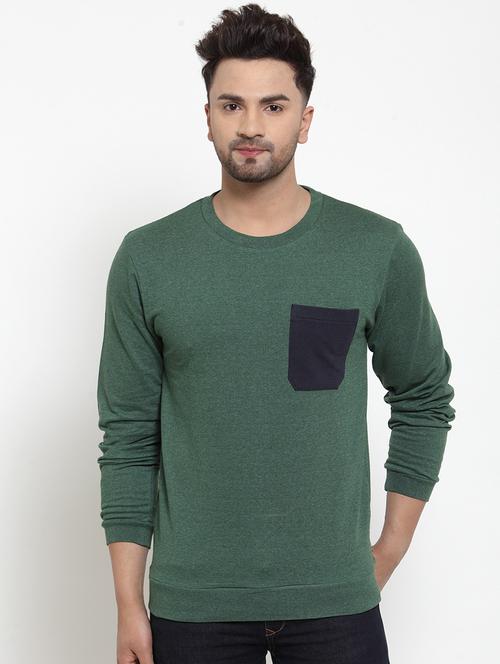 green solid pocket t-shirt - 16957836 - Standard Image - 1
