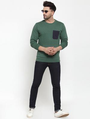 green solid pocket t-shirt - 16957836 - Standard Image - 4