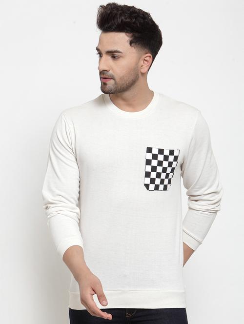 white solid pocket t-shirt - 16957838 - Standard Image - 1
