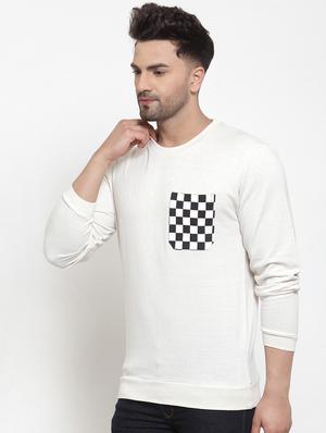 white solid pocket t-shirt - 16957838 - Standard Image - 2