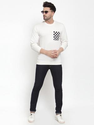 white solid pocket t-shirt - 16957838 - Standard Image - 4