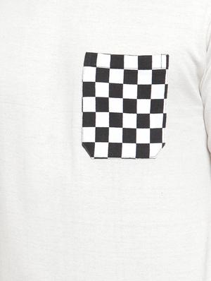 white solid pocket t-shirt - 16957838 - Standard Image - 5