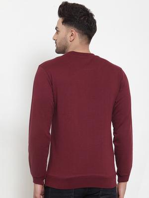 maroon solid pocket t-shirt - 16957839 - Standard Image - 3