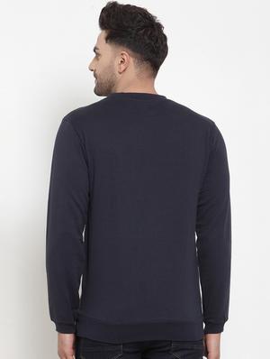 navy blue color block t-shirt - 16957843 - Standard Image - 3