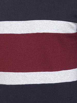 navy blue color block t-shirt - 16957843 - Standard Image - 5