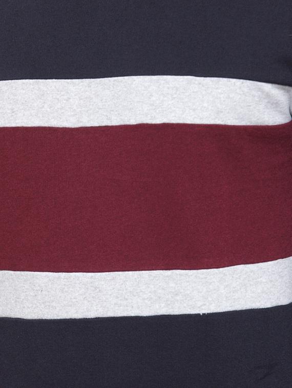 navy blue color block t-shirt - 16957843 - Zoom Image - 5
