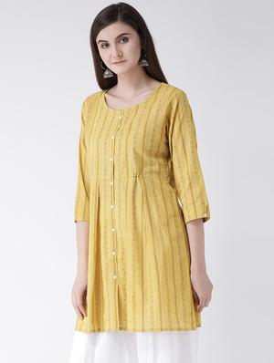 striped a-line kurta - 16957864 - Standard Image - 2