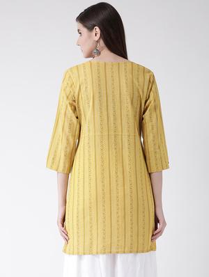 striped a-line kurta - 16957864 - Standard Image - 3