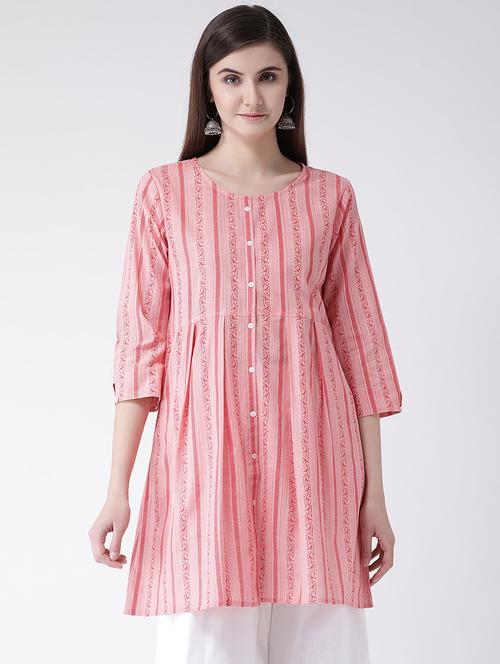 striped a-line kurta - 16957865 - Standard Image - 1