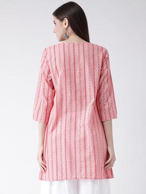 striped a-line kurta - 16957865 - Standard Image - 3