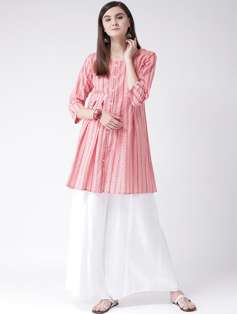striped a-line kurta - 16957865 - Zoom Image - 4
