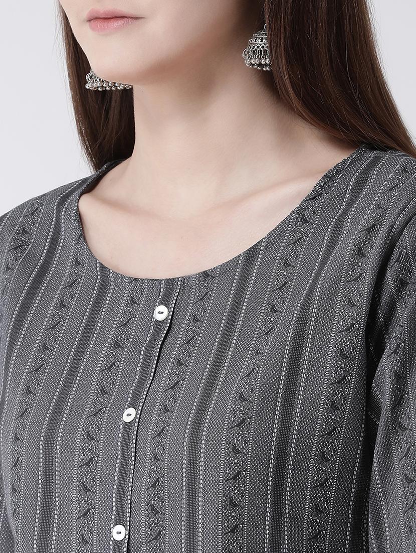 striped a-line kurta - 16957866 - Zoom Image - 5