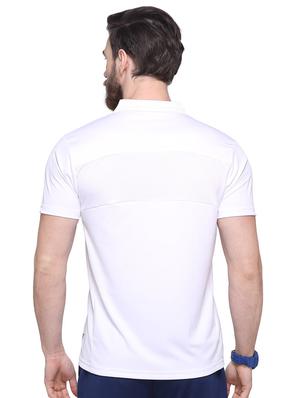 white printed polo t-shirt - 16957869 - Standard Image - 3