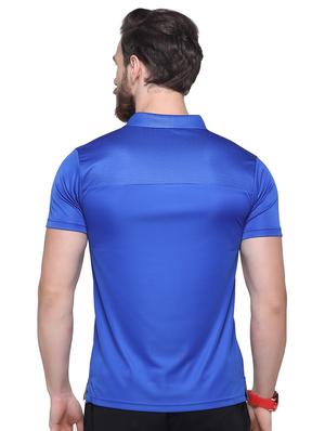 blue printed polo t-shirt - 16957870 - Standard Image - 3