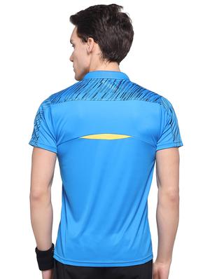 blue printed polo t-shirt - 16957875 - Standard Image - 3