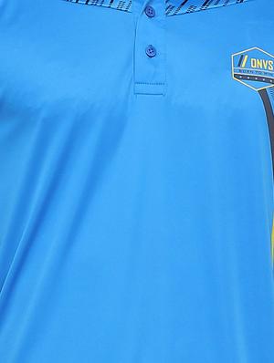 blue printed polo t-shirt - 16957875 - Standard Image - 4