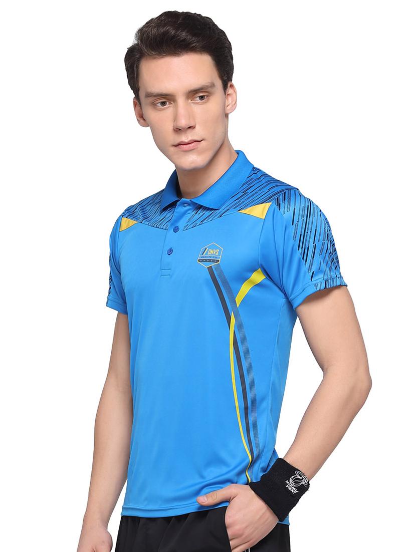 blue printed polo t-shirt - 16957875 - Zoom Image - 2