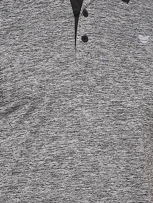 grey solid polo t-shirt - 16957877 - Standard Image - 4
