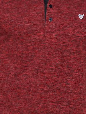 maroon solid polo t-shirt - 16957878 - Standard Image - 4