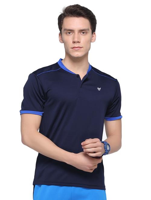 dark blue solid t-shirt - 16957881 - Standard Image - 1