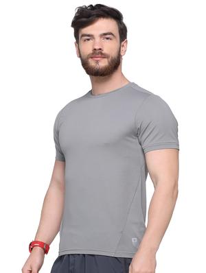 grey solid t-shirt - 16957884 - Standard Image - 2