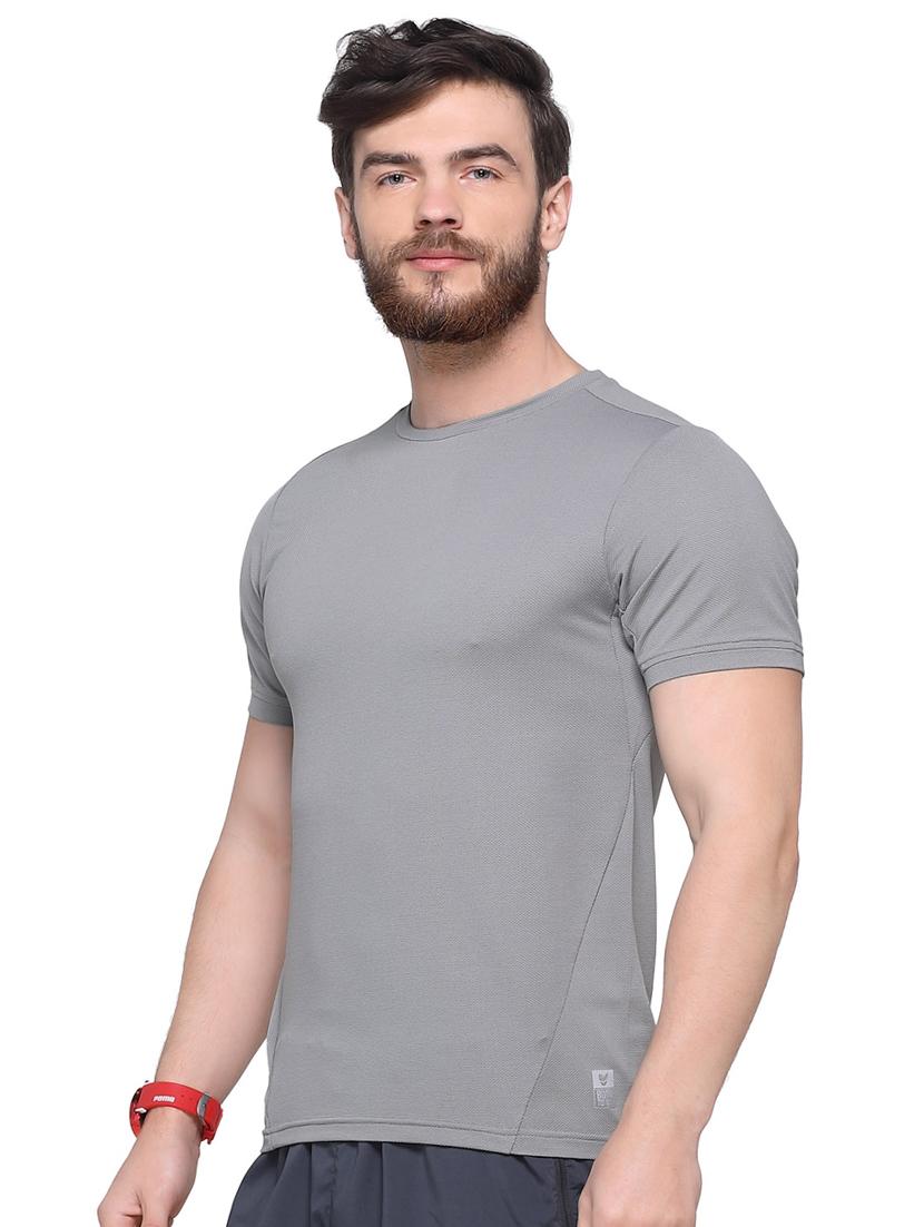 grey solid t-shirt - 16957884 - Zoom Image - 2
