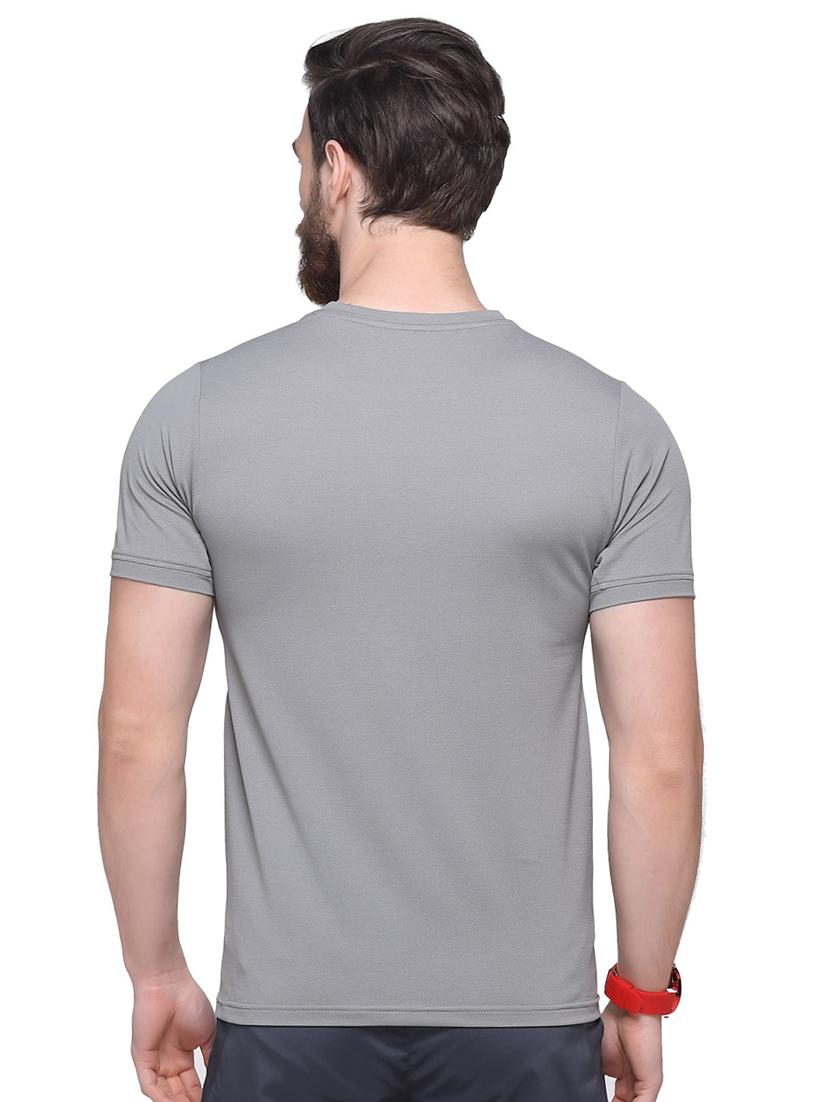 grey solid t-shirt - 16957884 - Zoom Image - 3
