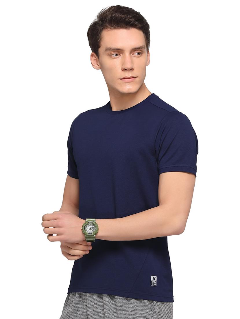 dark blue solid t-shirt - 16957885 - Zoom Image - 2