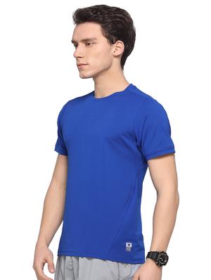 blue solid t-shirt - 16957887 - Standard Image - 2