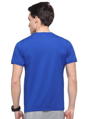 blue solid t-shirt - 16957887 - Standard Image - 3