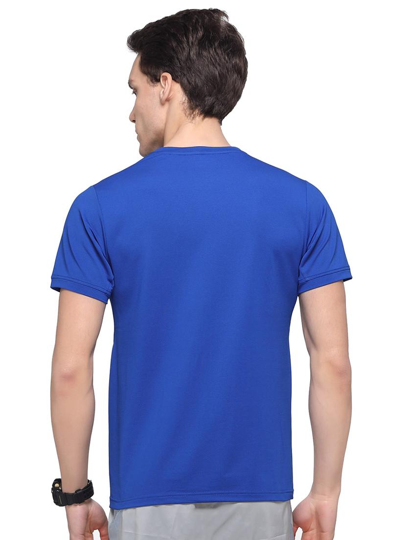 blue solid t-shirt - 16957887 - Zoom Image - 3