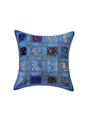 patchwork embroidery cushion covers (set of 5) - 16957891 - Standard Image - 2