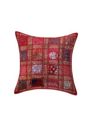 patchwork embroidery cushion cover (set of 5) - 16957892 - Standard Image - 2