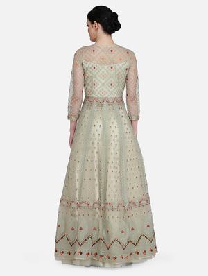 embroidered net jacket - 16957956 - Standard Image - 3