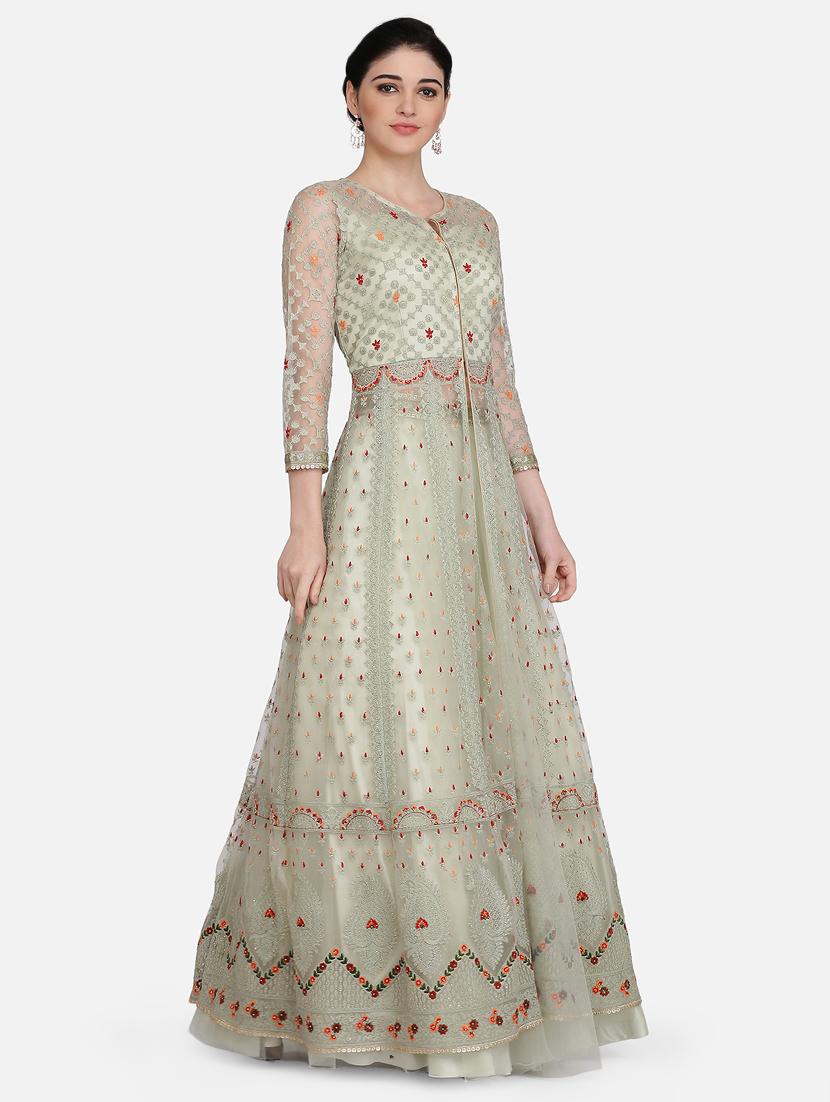 embroidered net jacket - 16957956 - Zoom Image - 2