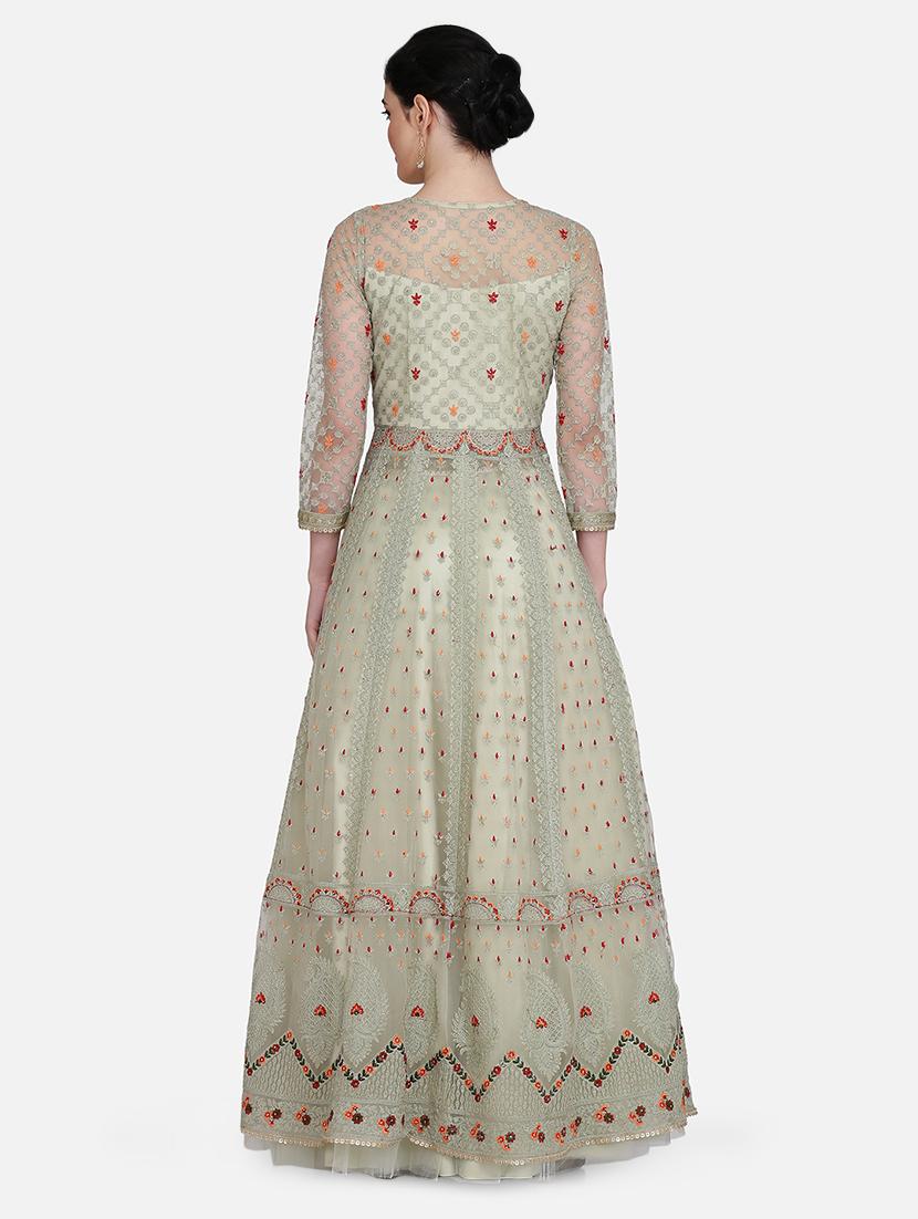 embroidered net jacket - 16957956 - Zoom Image - 3