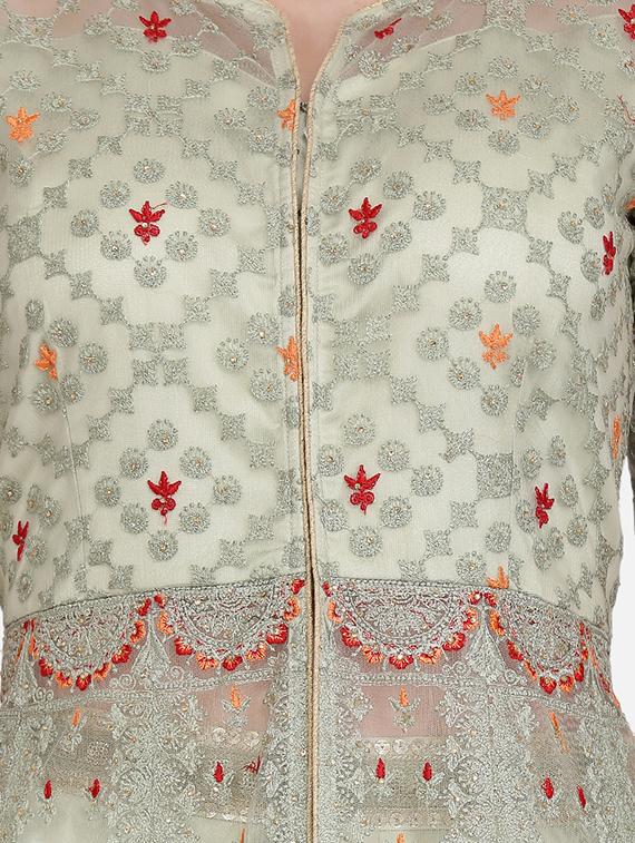 embroidered net jacket - 16957956 - Zoom Image - 4