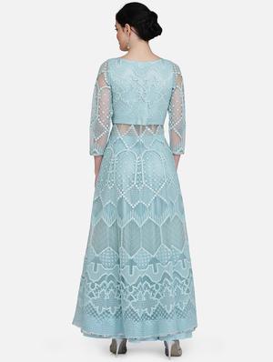 embroidered net jacket - 16957958 - Standard Image - 3