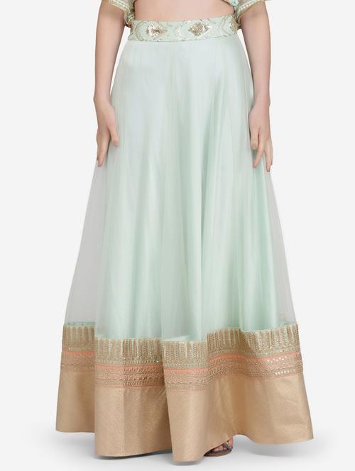 pastel net flared skirt - 16957962 - Standard Image - 1