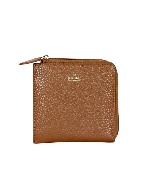 brown leather regular pouch - 16957975 - Standard Image - 1