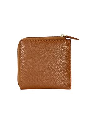 brown leather regular pouch - 16957975 - Standard Image - 2