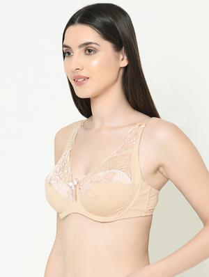 bow patch lace detail plunge bra - 16957989 - Standard Image - 2
