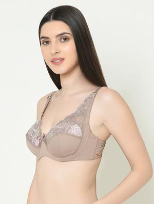 bow patch lace detail plunge bra - 16957991 - Standard Image - 2