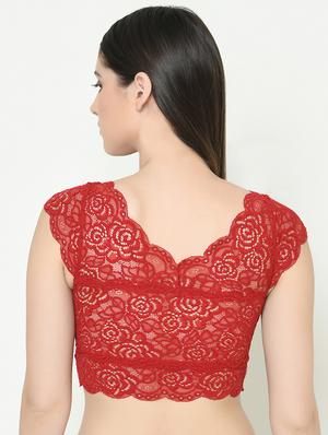 full coverage laced bralette - 16957995 - Standard Image - 3