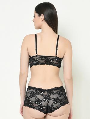 laced bralette bra with panty set - 16958000 - Standard Image - 3