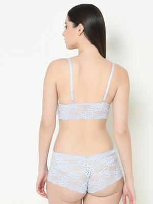 laced bralette bra with panty set - 16958002 - Standard Image - 3