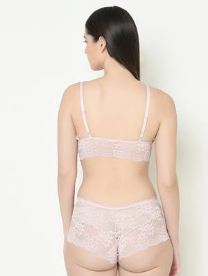 laced bralette bra with panty set - 16958004 - Standard Image - 3